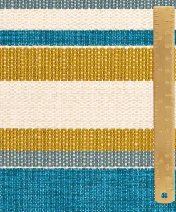 Liberty Interiors Furnishing Fabrics^Cabana Stripe Dixster in Aqua – Outdoor