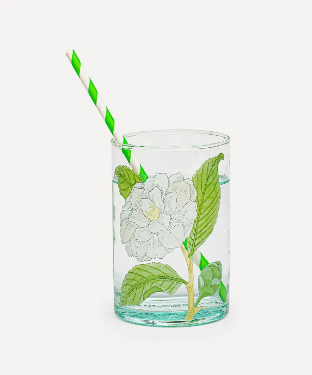 Marin Montagut Glass & Drinksware^Camellia Illustrated Glass