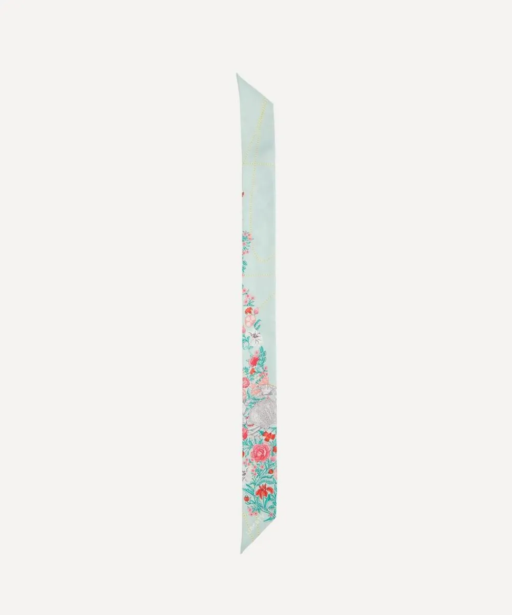 Liberty Scarves^Cancer 5X88 Ribbonette Silk Scarf