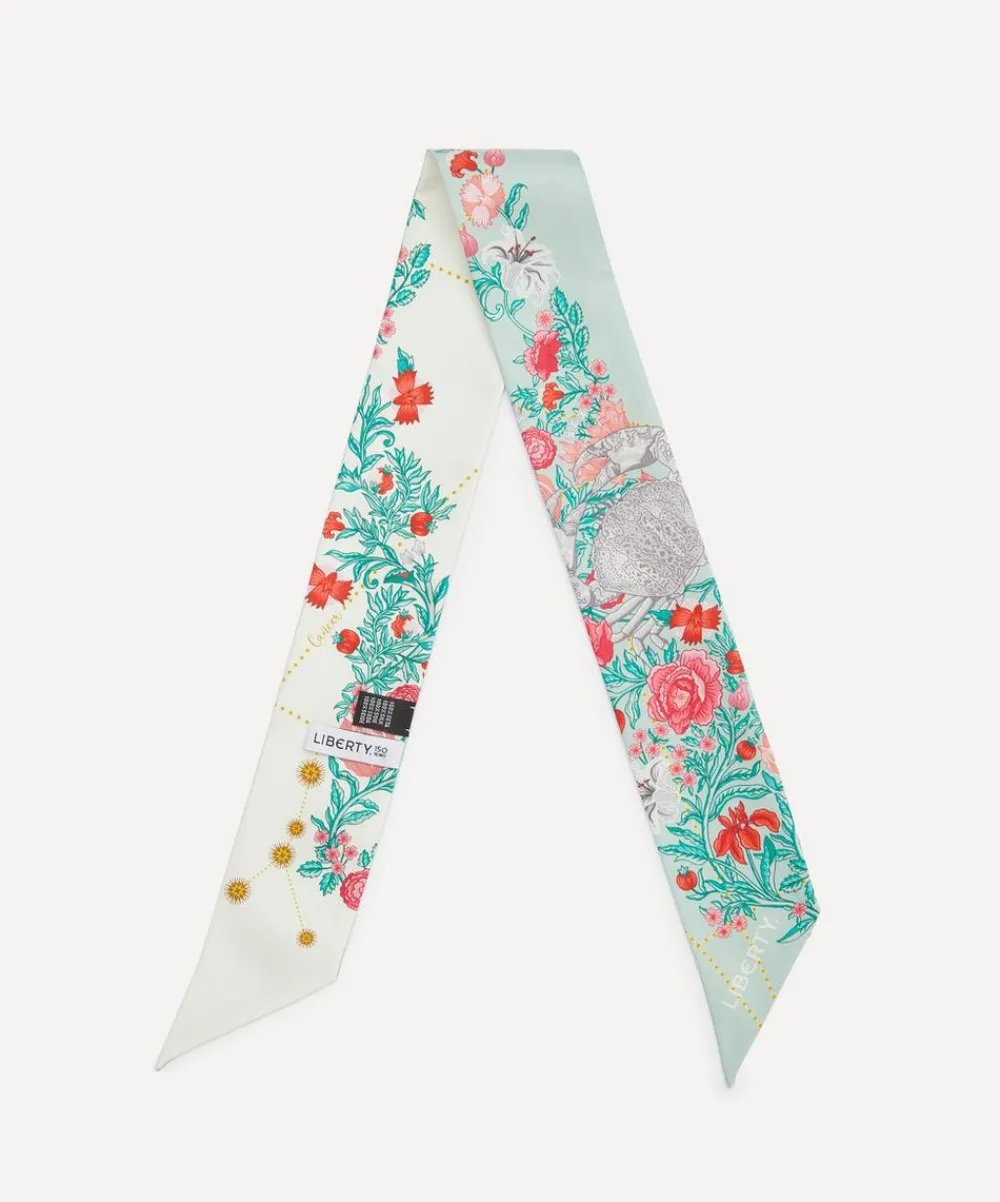 Liberty Scarves^Cancer 5X88 Ribbonette Silk Scarf