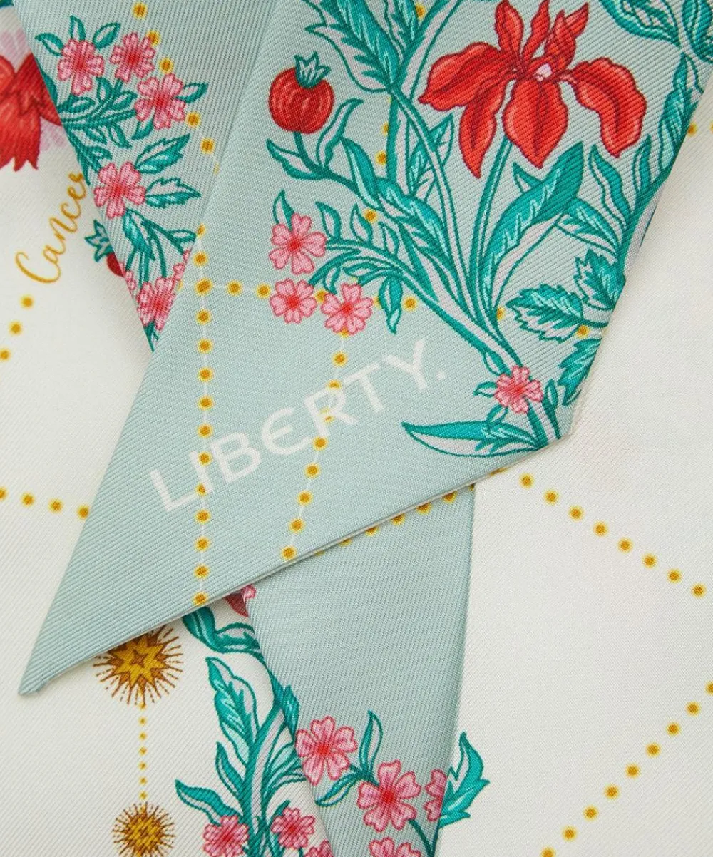 Liberty Scarves^Cancer 5X88 Ribbonette Silk Scarf