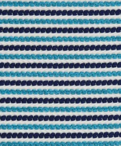 Liberty Interiors Furnishing Fabrics^Candy Stripe Harlow in Lapis – Outdoor