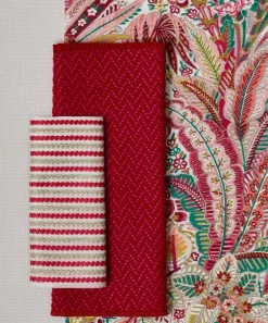 Liberty Interiors Furnishing Fabrics^Candy Stripe Harlow in Lacquer – Outdoor