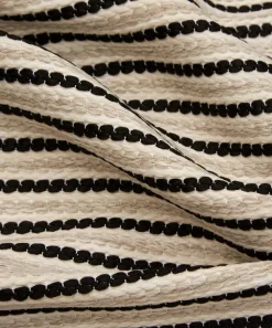 Liberty Interiors Furnishing Fabrics^Candy Stripe Harlow in Pewter – Outdoor