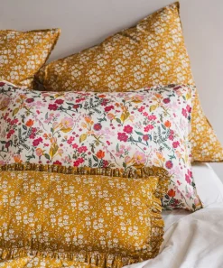 Coco & Wolf Bedding^Capel Mustard Tana Lawn™ Cotton Double Fitted Sheet