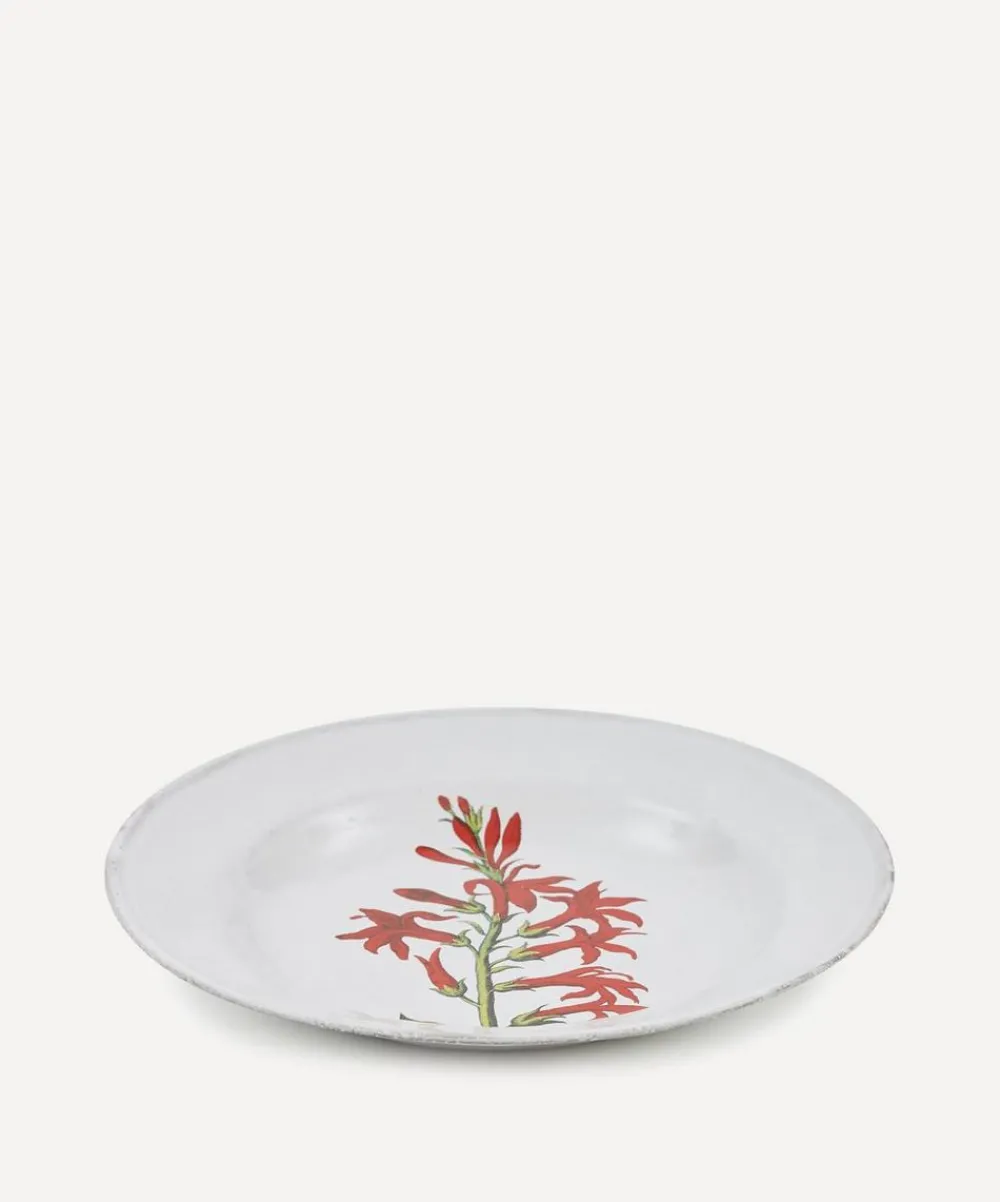 Astier de Villatte Tableware|Kitchen^Cardinal Flower Soup Plate