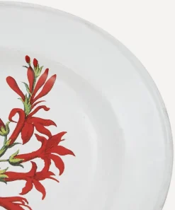 Astier de Villatte Tableware|Kitchen^Cardinal Flower Soup Plate