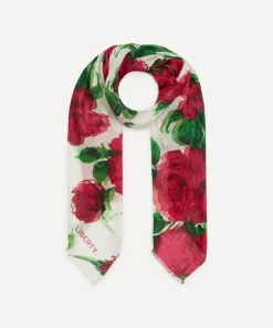 Liberty Scarves^Carline Blur 70x200 Wool-Silk Scarf