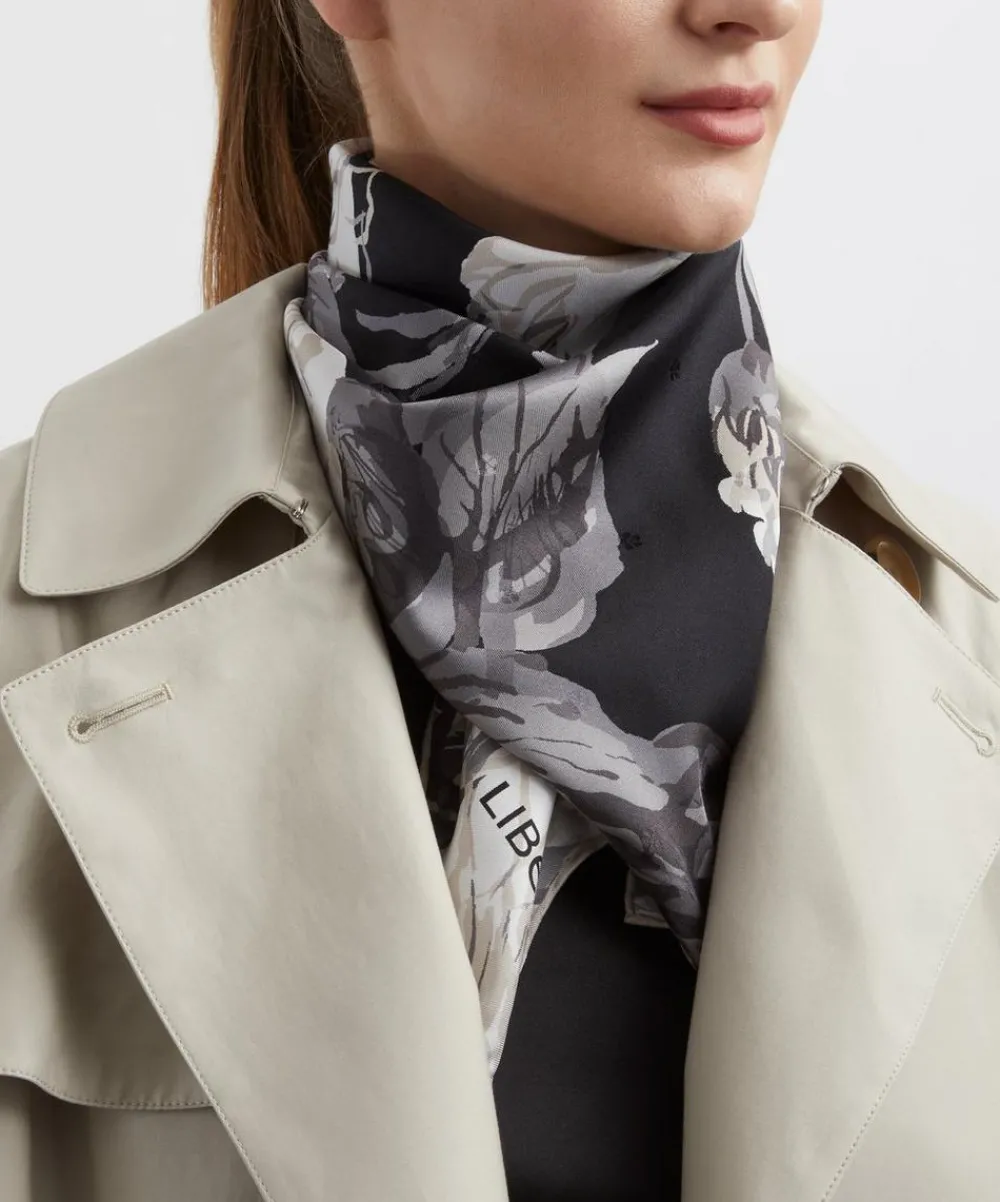 Liberty Scarves^Carline Haze 90x90 Silk Scarf