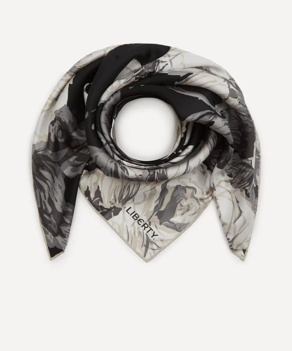 Liberty Scarves^Carline Haze 90x90 Silk Scarf