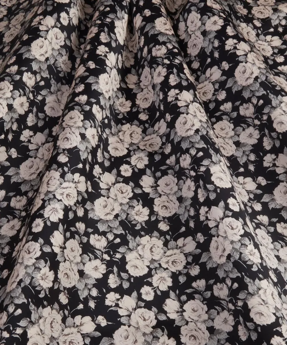 Liberty Fabrics Classic Silks|Silk Satin^Carline Rose Silk Satin