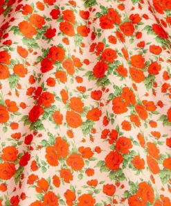 Liberty Fabrics Classic Silks|Silk Satin^Carline Rose Silk Satin