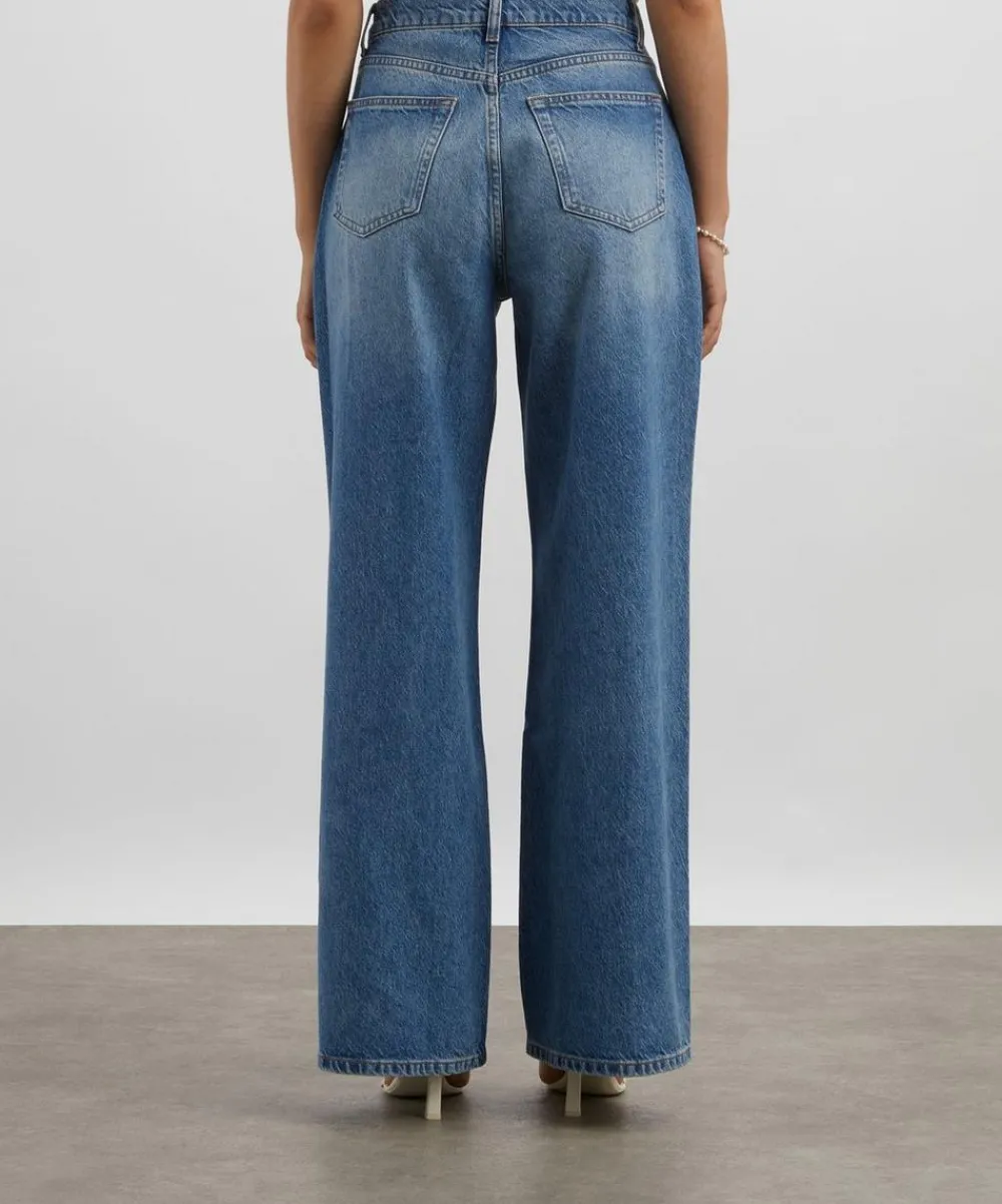 Reformation Jeans^Cary High-Rise Slouchy Wide-Leg Jeans