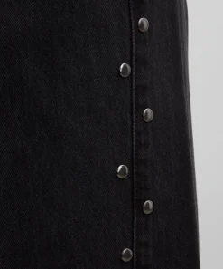 Reformation Jeans^Cary High-Rise Slouchy Wide-Leg Studded Jeans