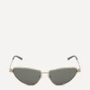 Gucci Sunglasses & Glasses^Cat-Eye Metal Sunglasses