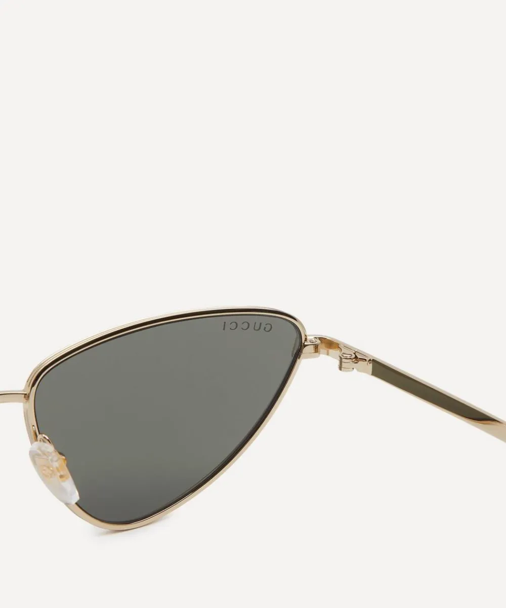 Gucci Sunglasses & Glasses^Cat-Eye Metal Sunglasses