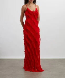 Rat & Boa Dresses^Cecelia Silk Chiffon Maxi Dress