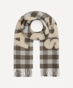 Acne Studios Scarves^Check Logo Scarf