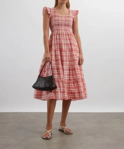 Hill House Home Dresses^Cherry Watercolour Gingham Ellie Nap Dress