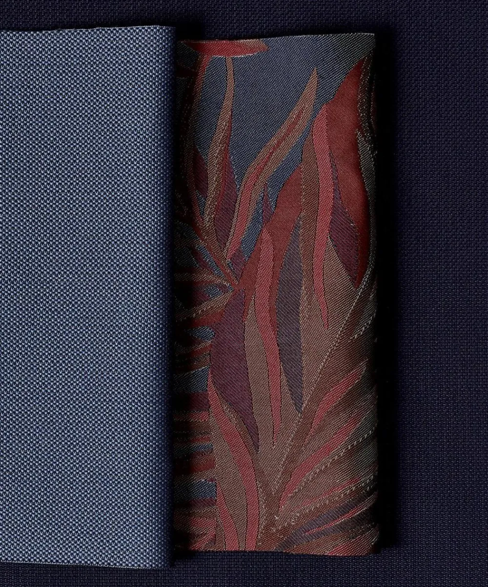Liberty Interiors Furnishing Fabrics^Chile Palm Lovell Jacquard in Lacquer – Outdoor