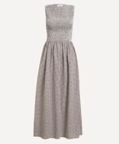 Hill House Home Dresses^Chocolate Gingham Cosima Nap Dress