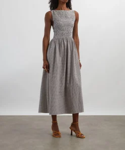 Hill House Home Dresses^Chocolate Gingham Cosima Nap Dress