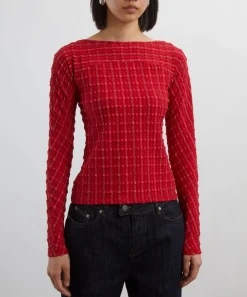 Peachy Den Tops^Cindy Lipstick Long Sleeve Top