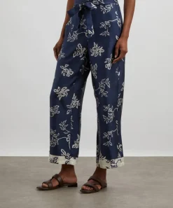 S Max Mara Trousers & Shorts^Cinzia Printed Silk Belted Trousers