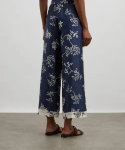S Max Mara Trousers & Shorts^Cinzia Printed Silk Belted Trousers