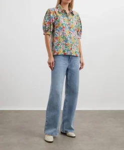 Liberty Tops^Clarabell Puff-Sleeve Shirt