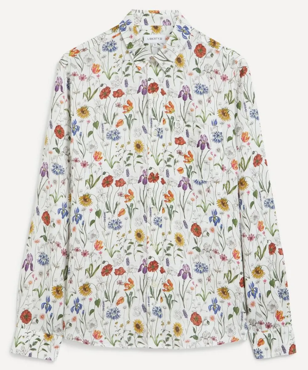 Liberty Shirts^Classic Fit Hemp Shirt in Meadow Muse