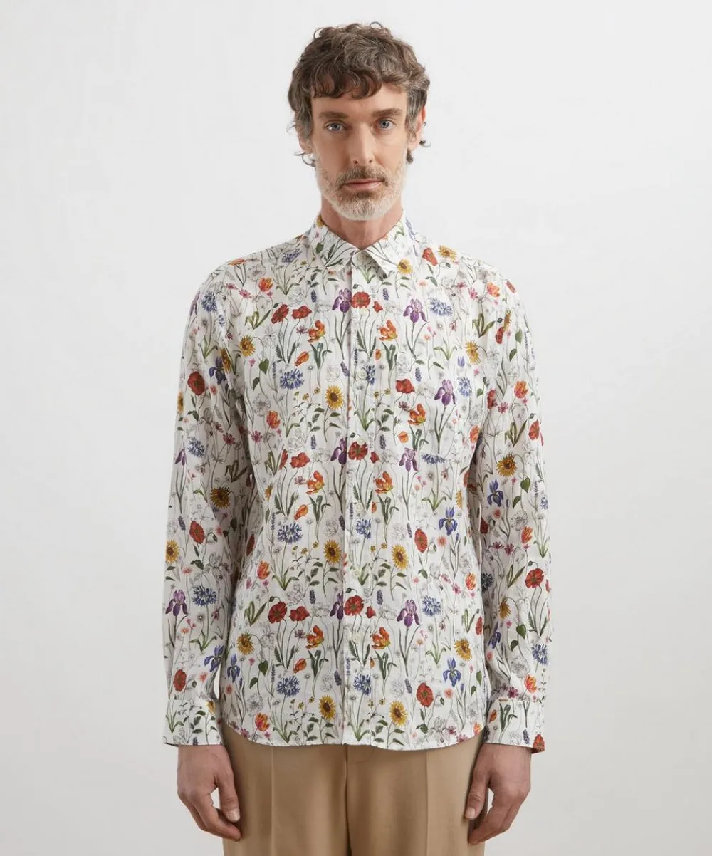 Liberty Shirts^Classic Fit Hemp Shirt in Meadow Muse