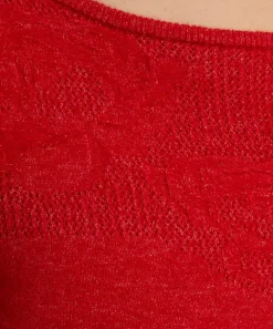 Peachy Den Knitwear^Claudine Tomato Cashmere-Blend Cardigan
