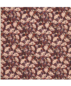 Liberty Fabrics Crepe De Chine^Clementina Poppy Crepe de Chine