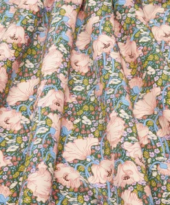 Liberty Fabrics Crepe De Chine^Clementina Poppy Crepe de Chine