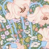 Liberty Fabrics Silk Satin^Clementina Poppy Silk Satin