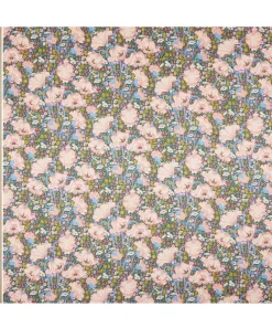 Liberty Fabrics Silk Satin^Clementina Poppy Silk Satin