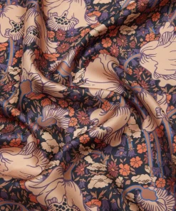 Liberty Fabrics Monument Twill^Clementina Poppy Silk Twill