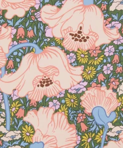 Liberty Fabrics Monument Twill^Clementina Poppy Silk Twill
