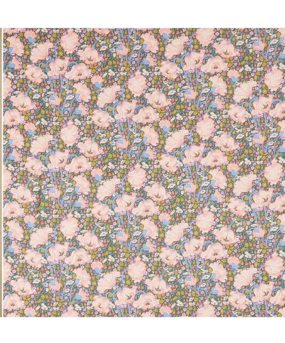Liberty Fabrics Monument Twill^Clementina Poppy Silk Twill