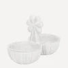 Astier de Villatte Tableware^Clover Salt & Pepper Cellar