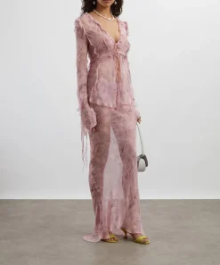 Rat & Boa Skirts^Cobra Pink Maxi Skirt