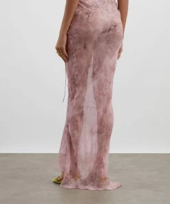 Rat & Boa Skirts^Cobra Pink Maxi Skirt