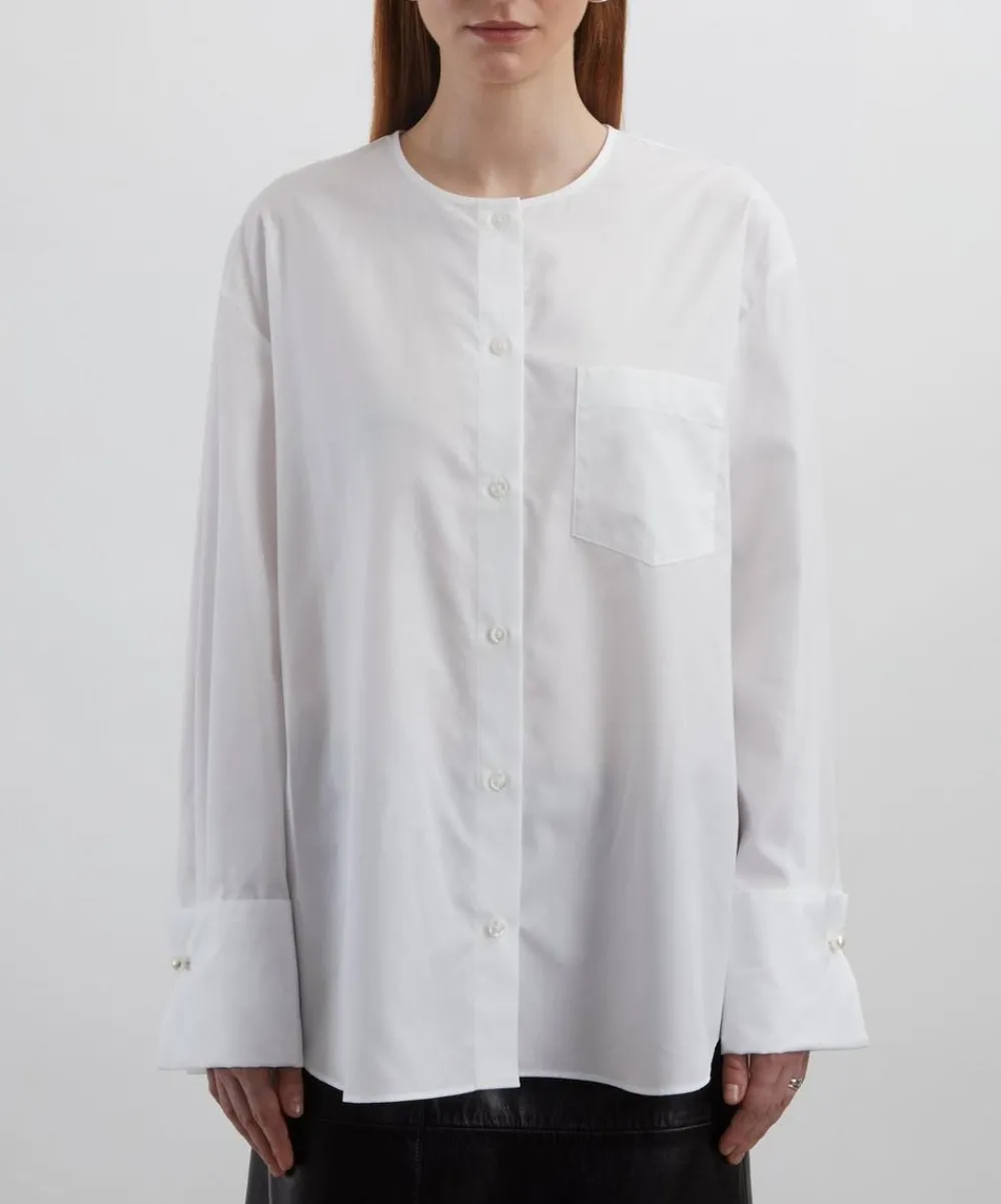 Simone Rocha Tops^Collarless Elongated Shirt