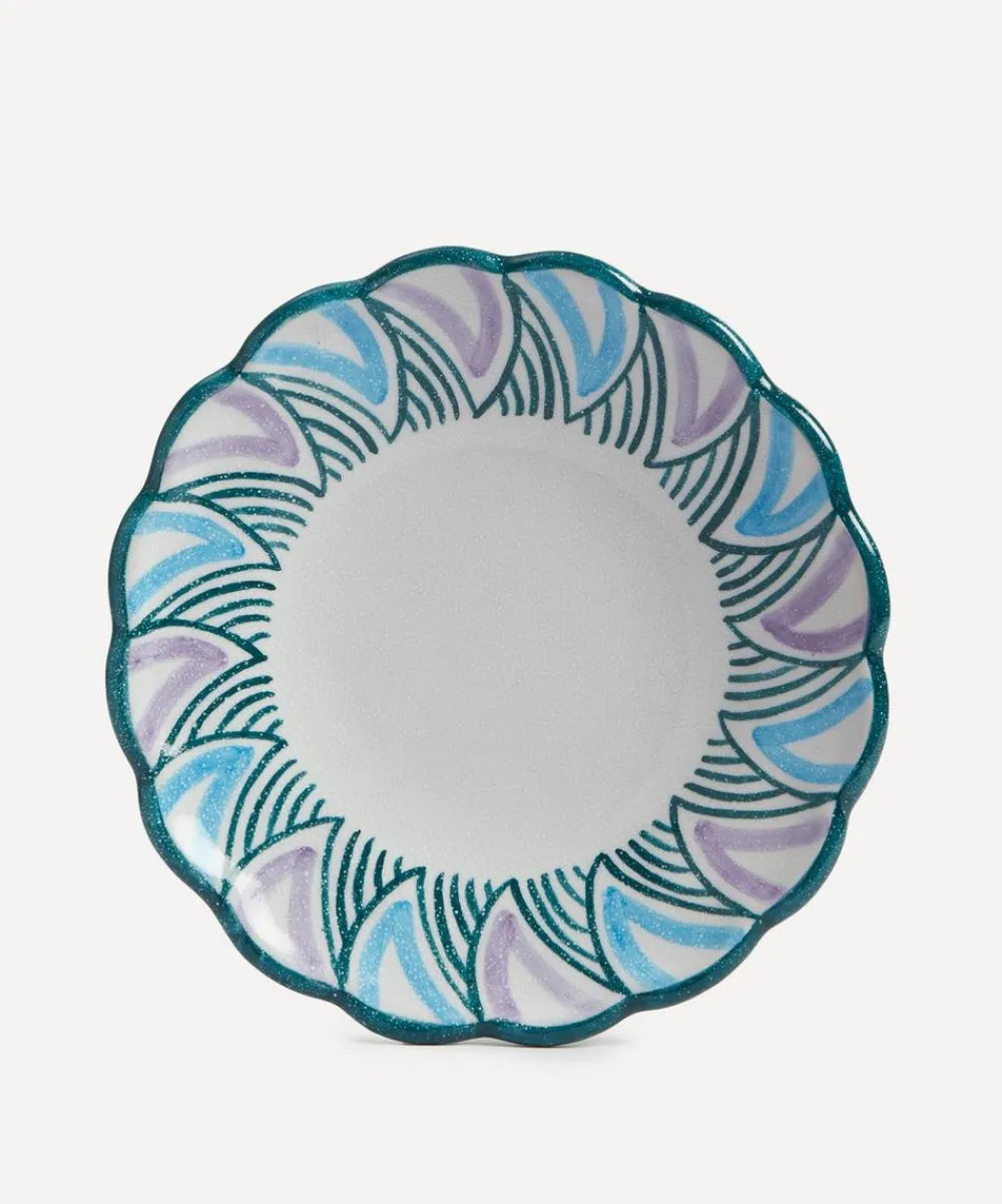 Ceramica Pinto Tableware^Collezione Rosaura Scalloped Edge Plate