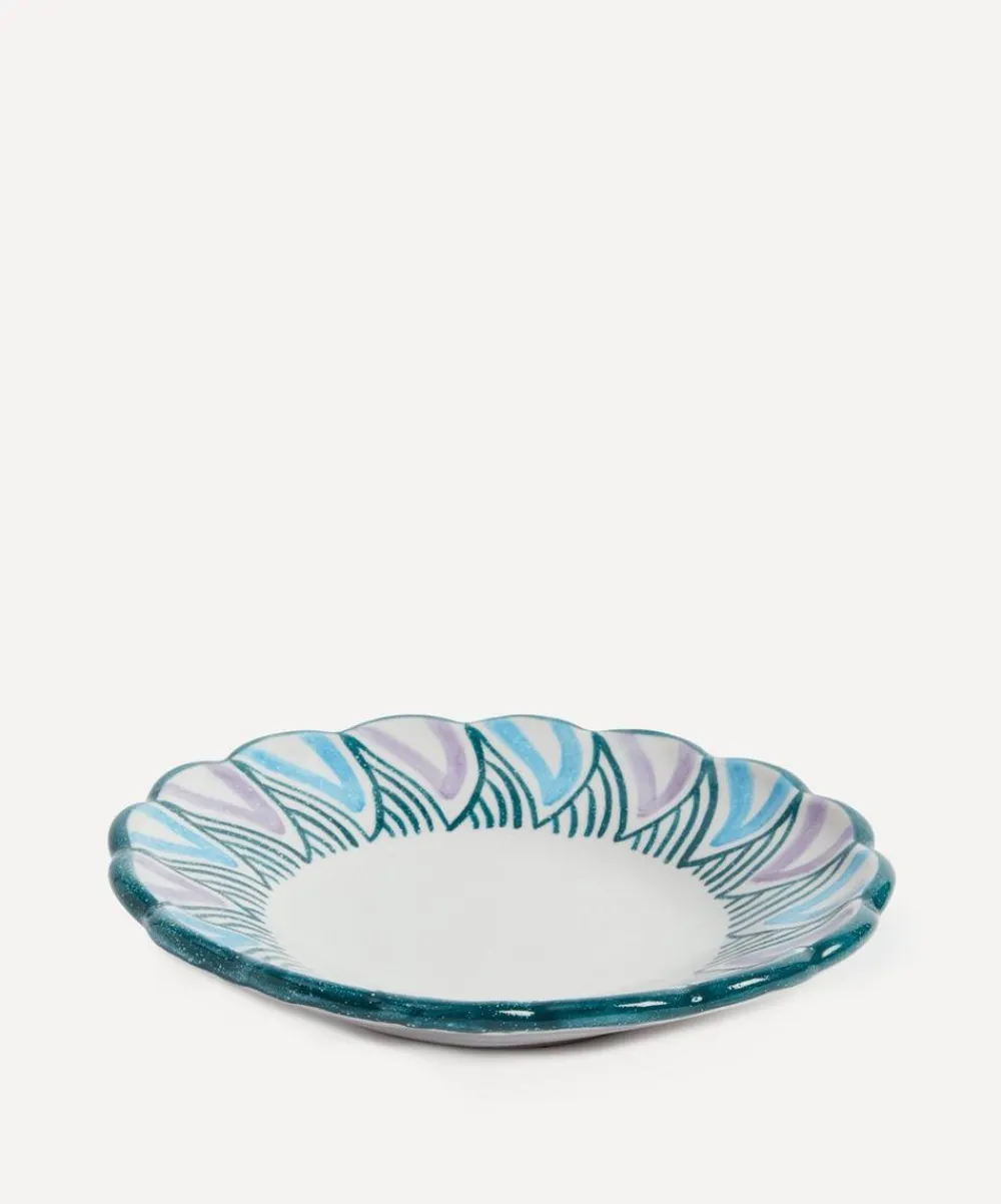 Ceramica Pinto Tableware^Collezione Rosaura Scalloped Edge Plate
