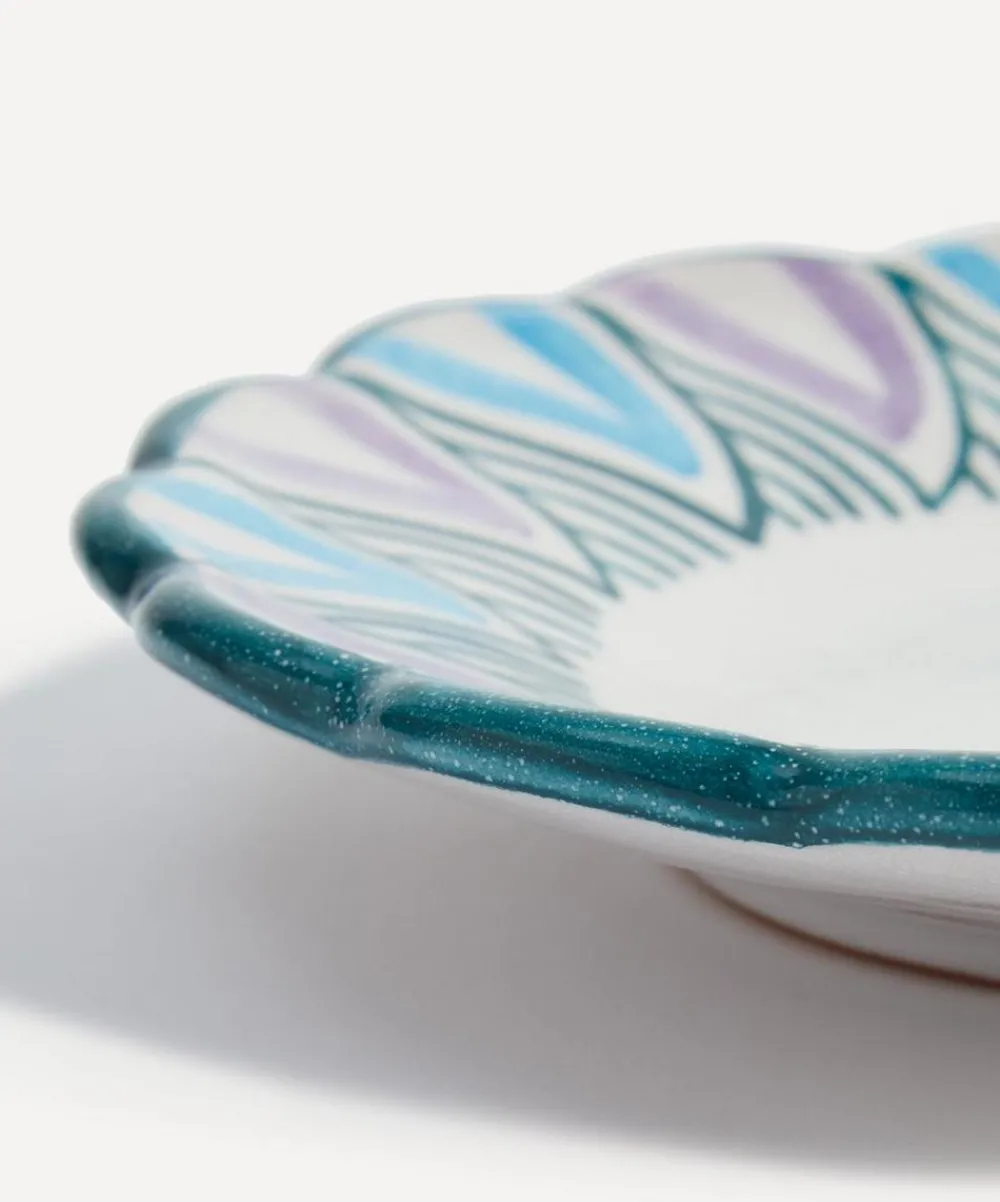Ceramica Pinto Tableware^Collezione Rosaura Scalloped Edge Plate