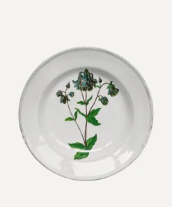 Astier de Villatte Tableware|Kitchen^Columbine Flower Soup Plate