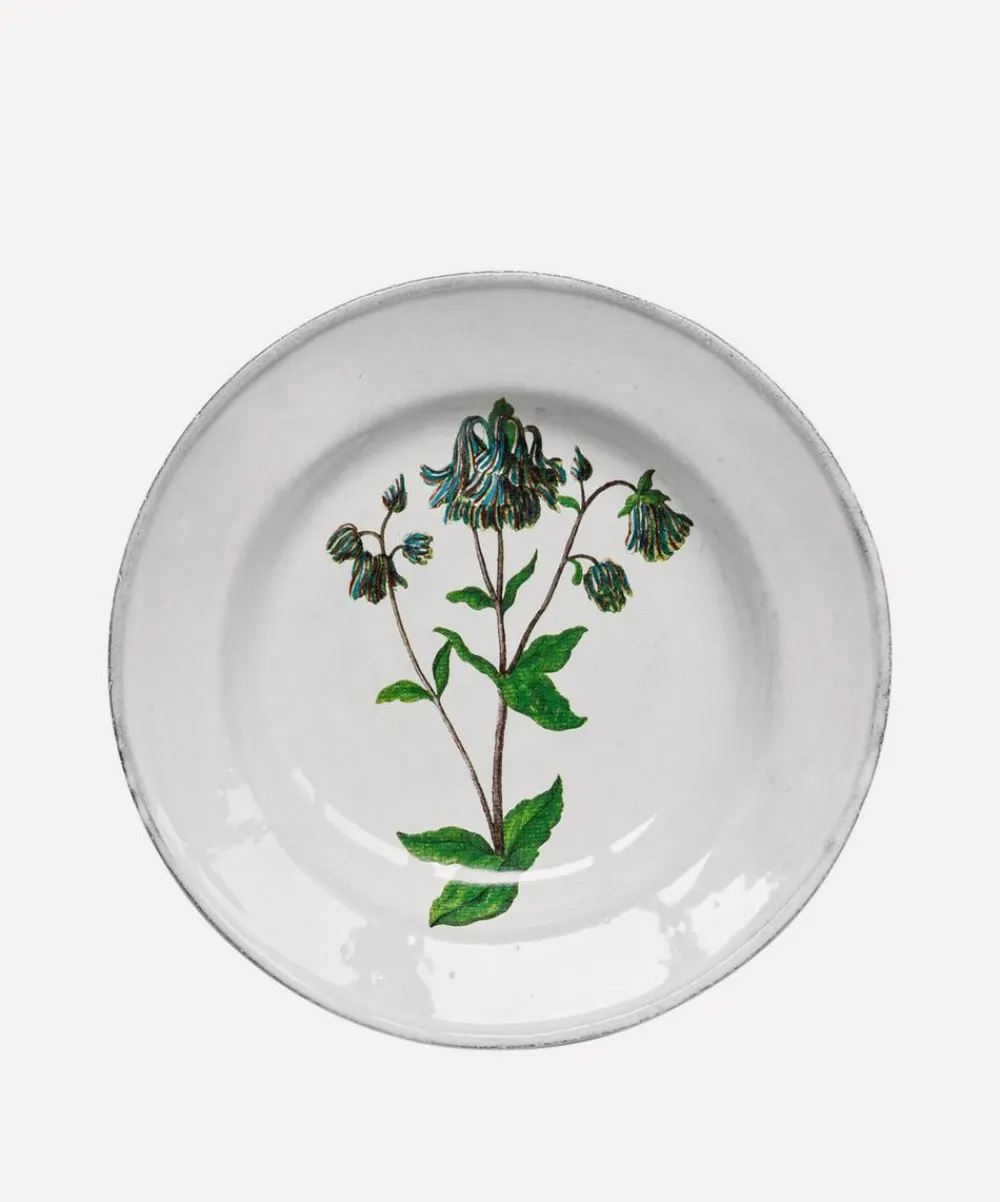 Astier de Villatte Tableware|Kitchen^Columbine Flower Soup Plate