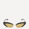 Bottega Veneta Sunglasses & Glasses^Combination Black Cat-Eye Sunglasses